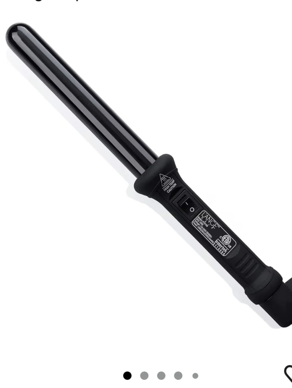 L'ANGE Hair Curling Wand Black